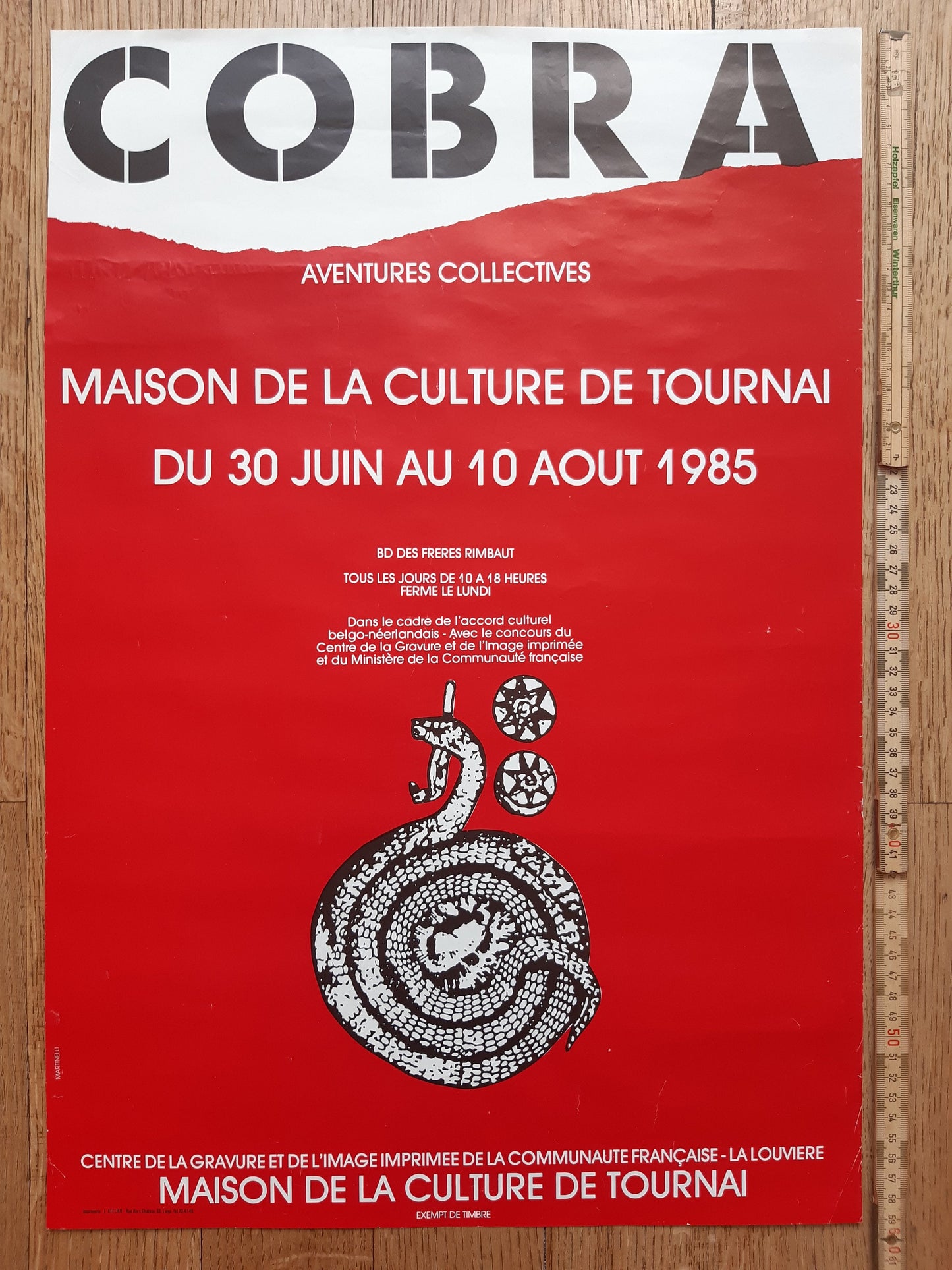 CoBrA original art poster - 16.4"×23.4" (41.6×59.5cm)