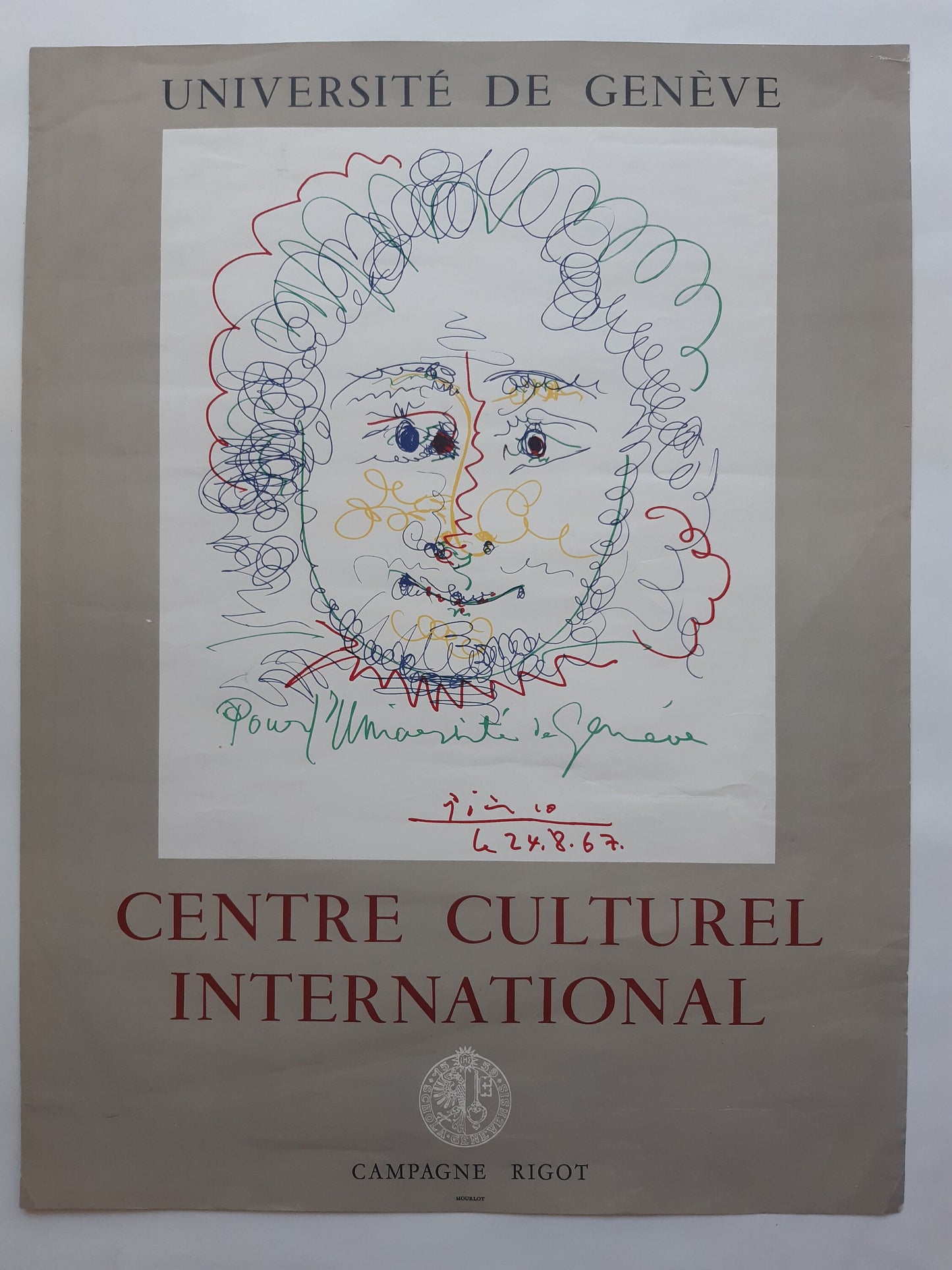 Picasso original art poster - 18.1"×24.8" (46×63cm)