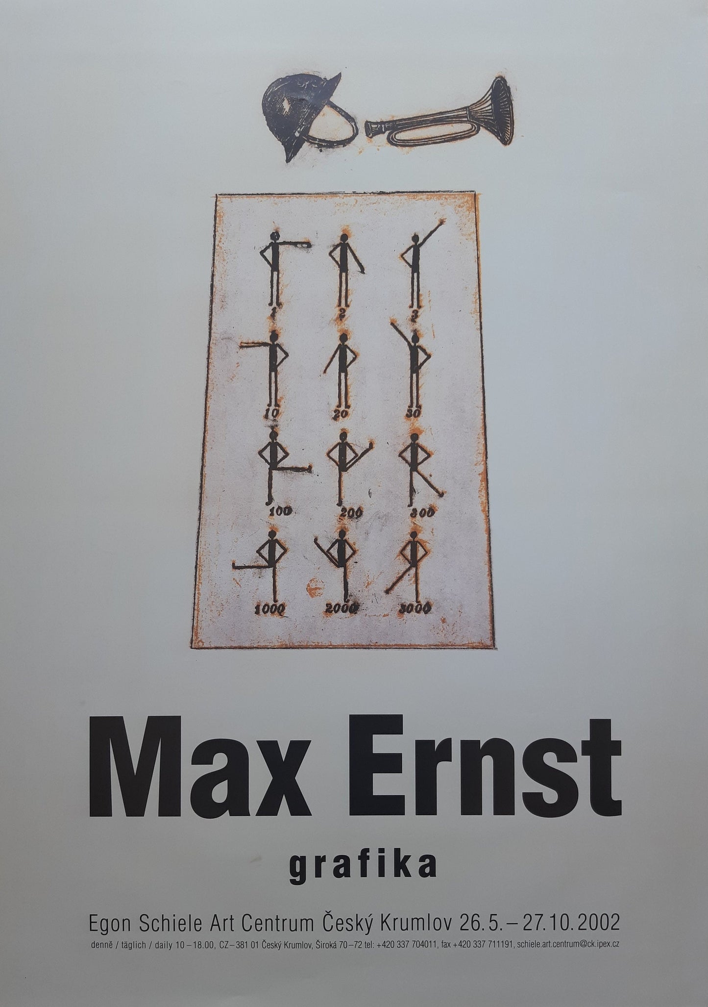 Max Ernst original art poster - 23.4"×33.1" (59.4×84cm)