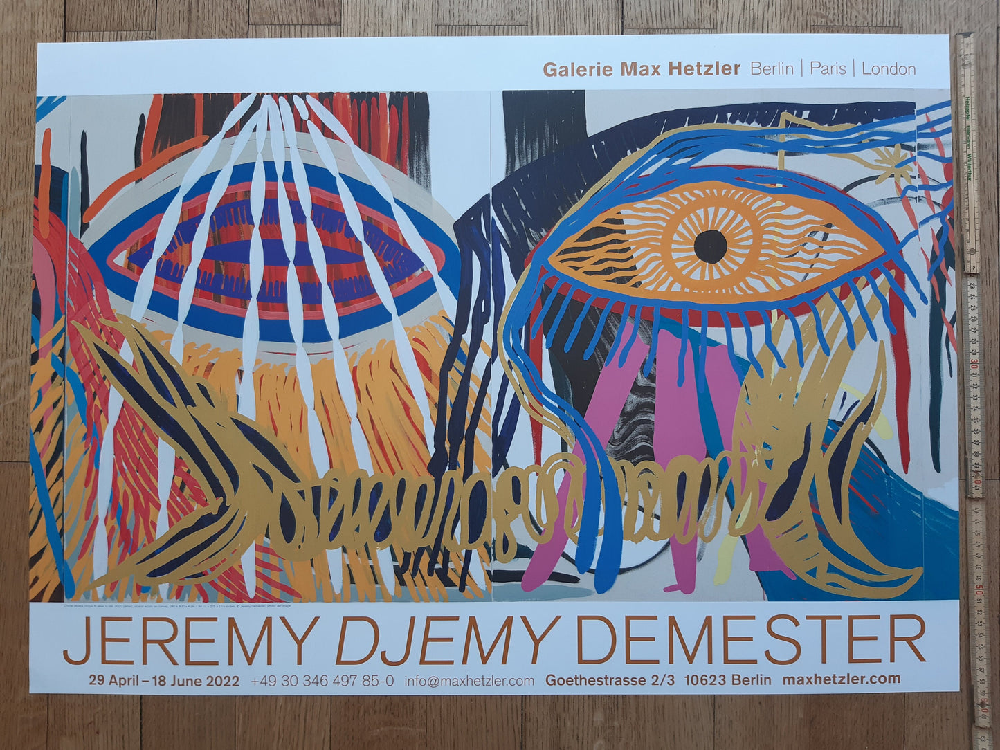 Jeremy Demester art exhibition poster - 33.1"×23.4" (84×59.4cm)