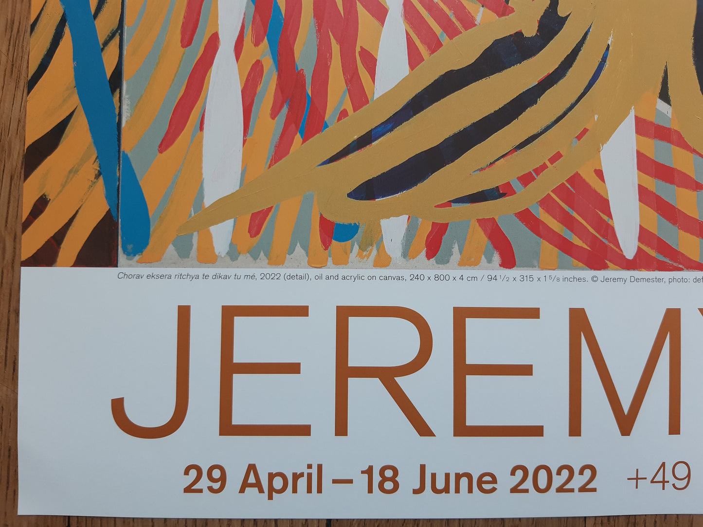 Jeremy Demester art exhibition poster - 33.1"×23.4" (84×59.4cm)