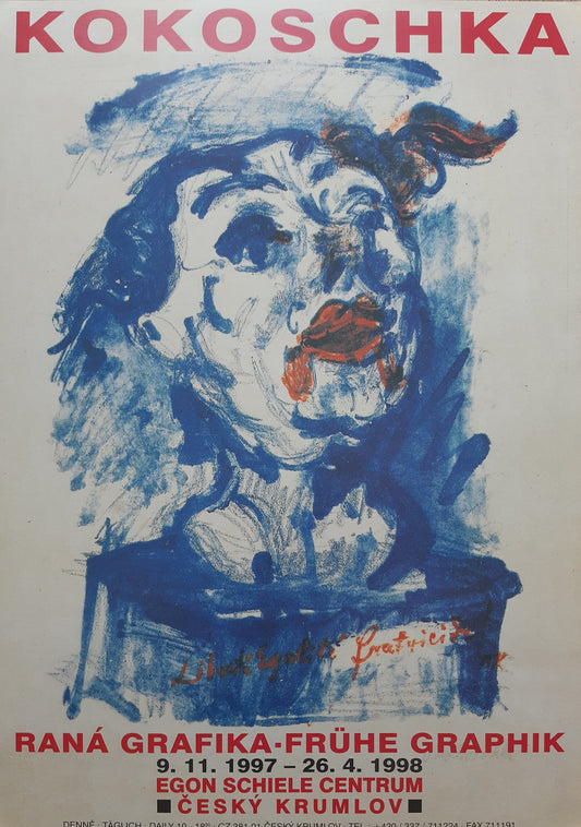 Oskar Kokoschka original art poster - 23.2"×33.1" (59×84cm)