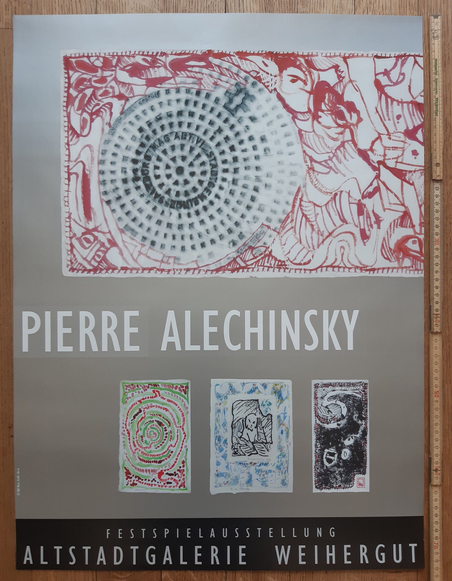 Pierre Alechinsky  original art poster - 21.3"×28.7" (54×73cm)
