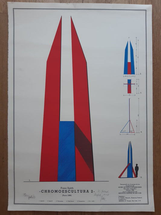 Franz Späth original art poster signed - 20.5"×29.1" (52×74cm)