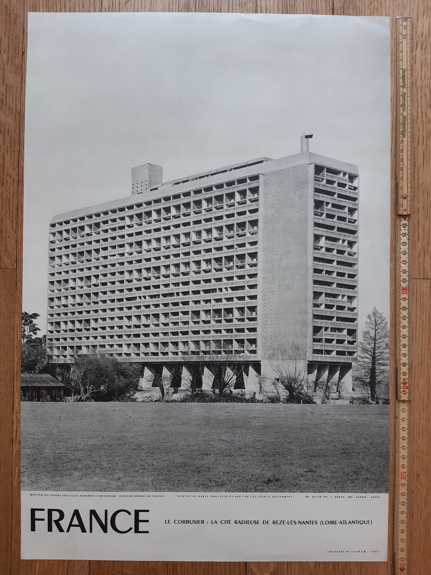 Le Corbusier original art poster - 15.7"×23.6" (40×60cm)
