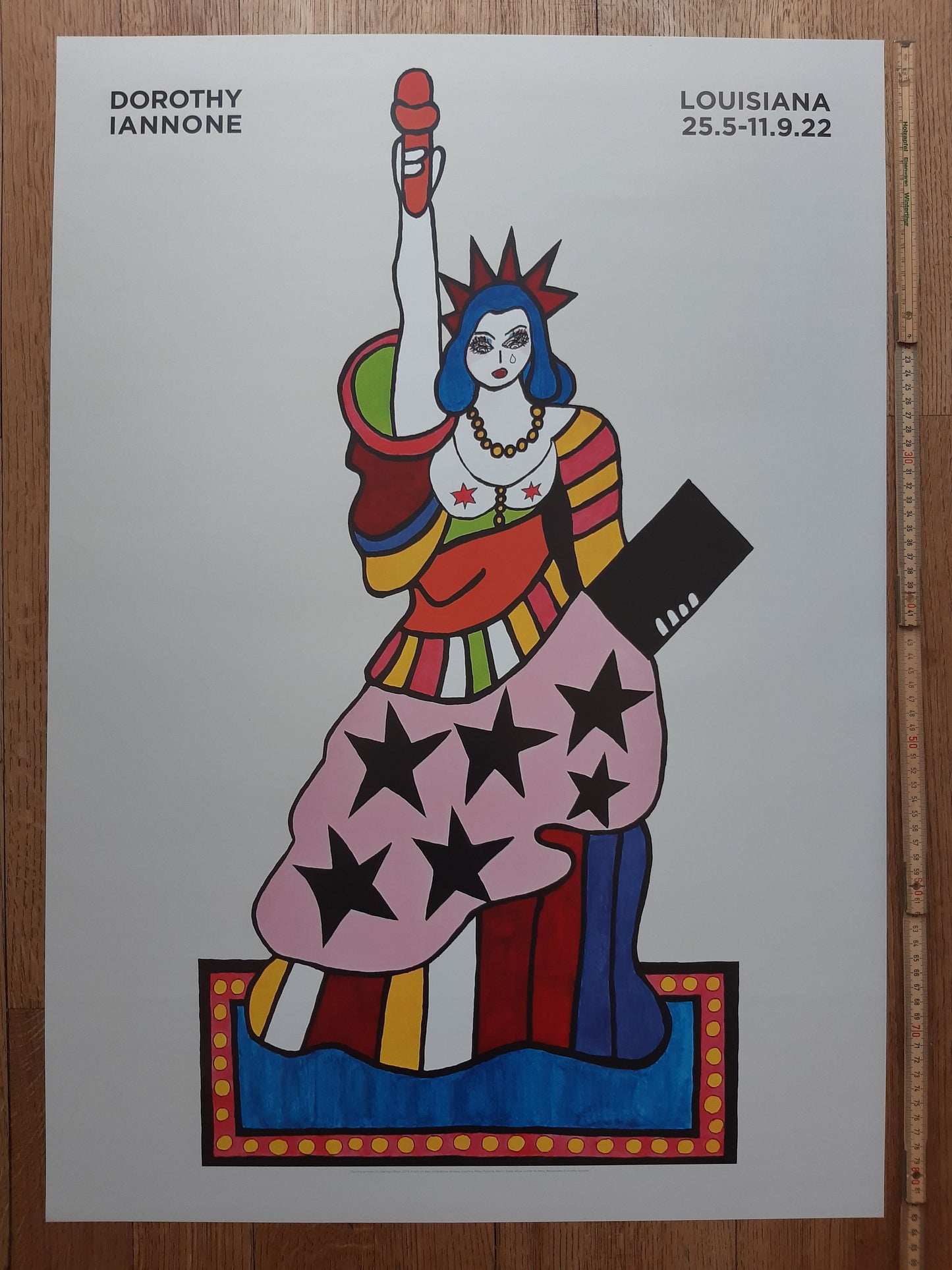 Dorothy Iannone art exhibition poster - 23.4"×33.1" (59.4×84cm)