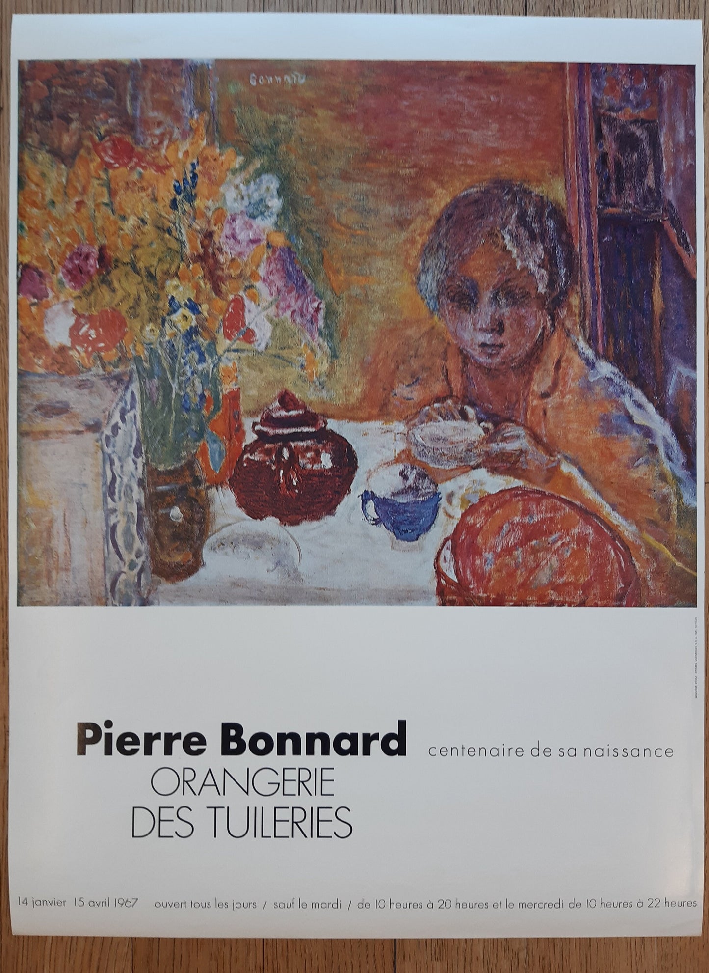 Pierre Bonnard original art poster - 17.6"×23.6" (44.8×60cm)