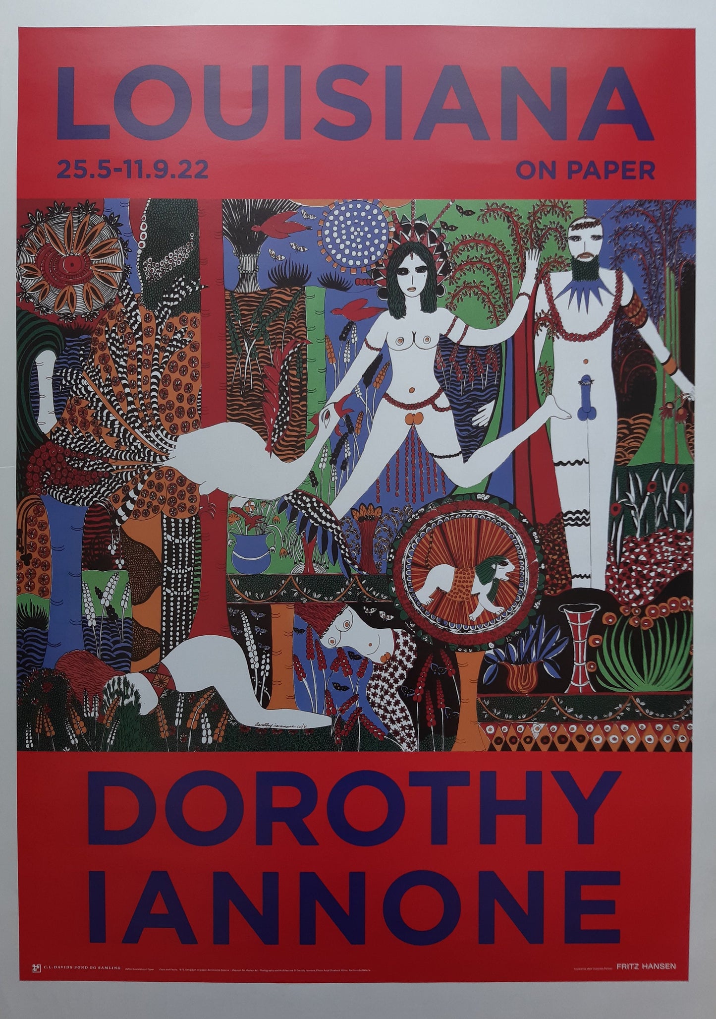 Dorothy Iannone art exhibition poster - 23.4"×33.1" (59.4×84cm)