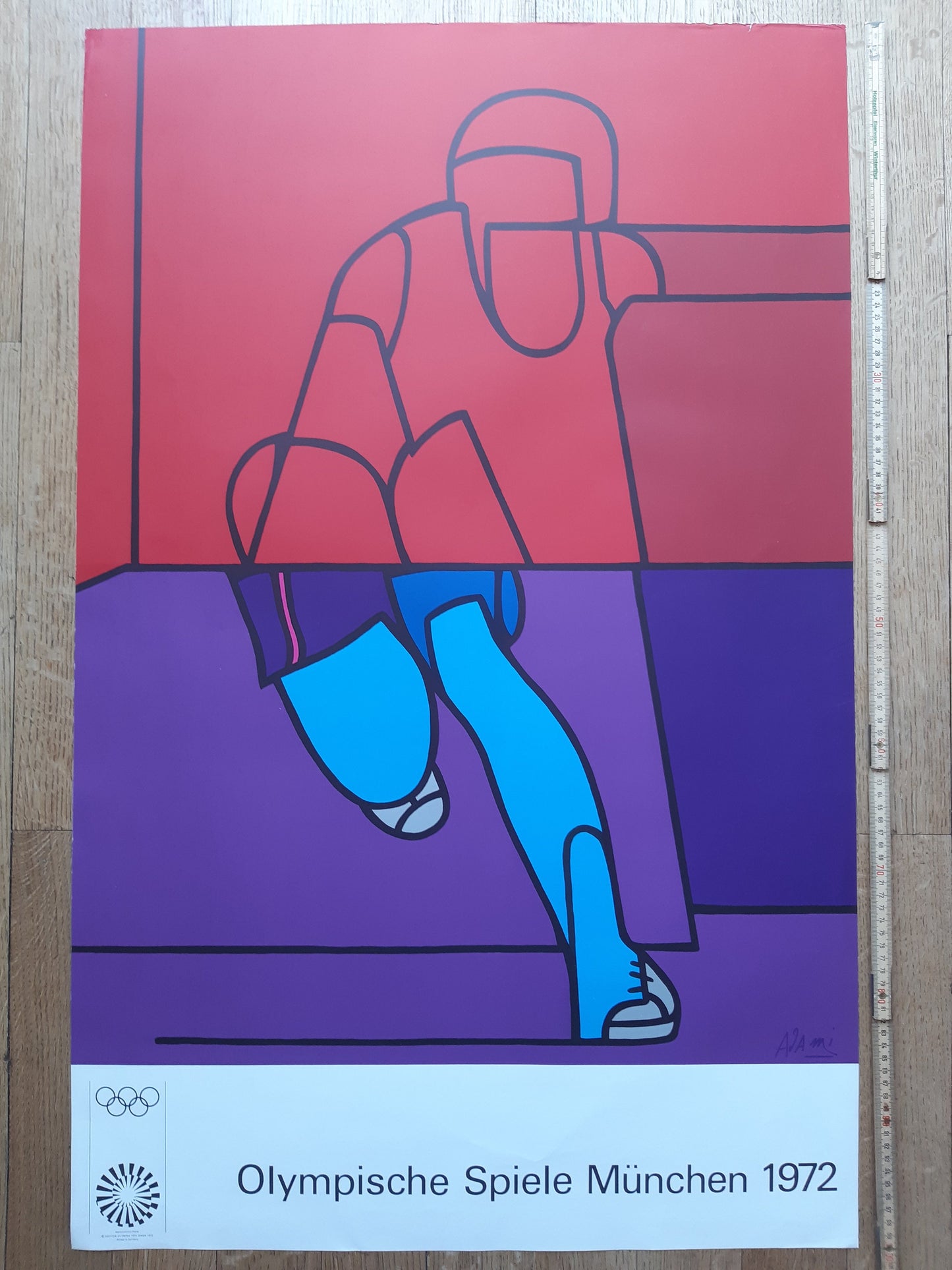 Adami original Olympic poster - 25.2"×39.8" (64×101cm)