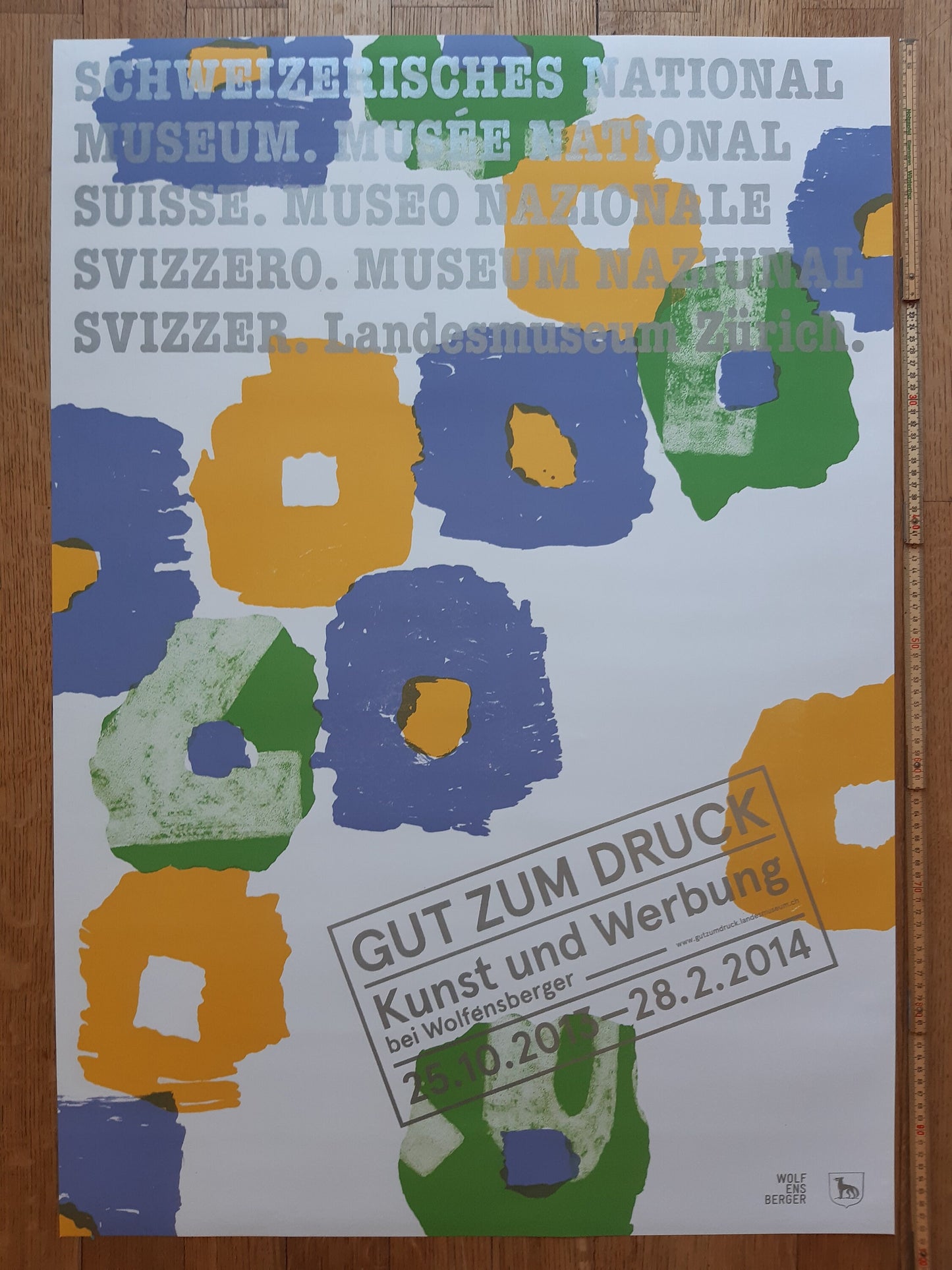 Swiss original museum poster - 27.4"×39.2" (69.5×99.5cm)