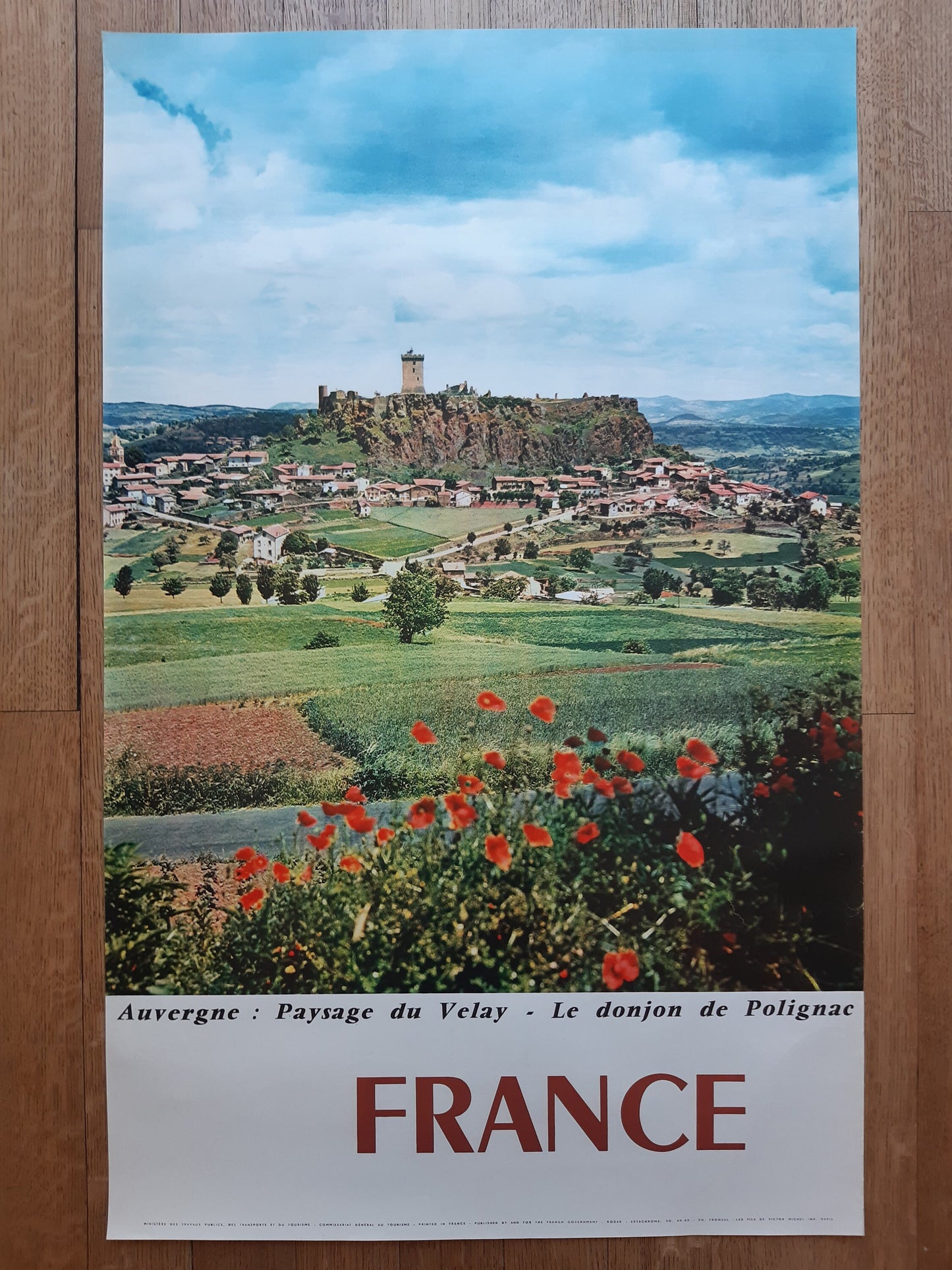 Original french vintage travel poster - 24.4"×39.0" (62×99cm)
