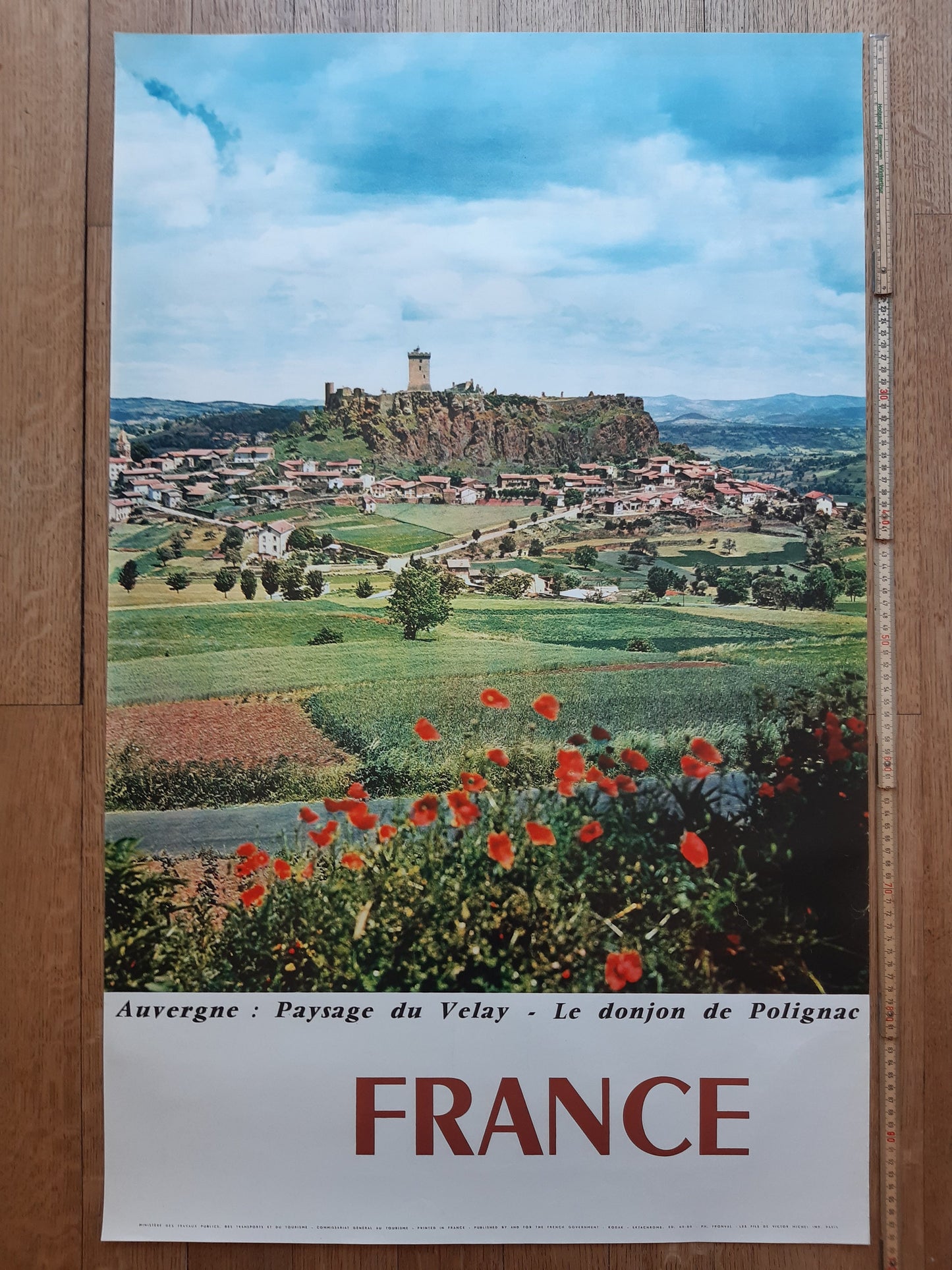 Original french vintage travel poster - 24.4"×39.0" (62×99cm)