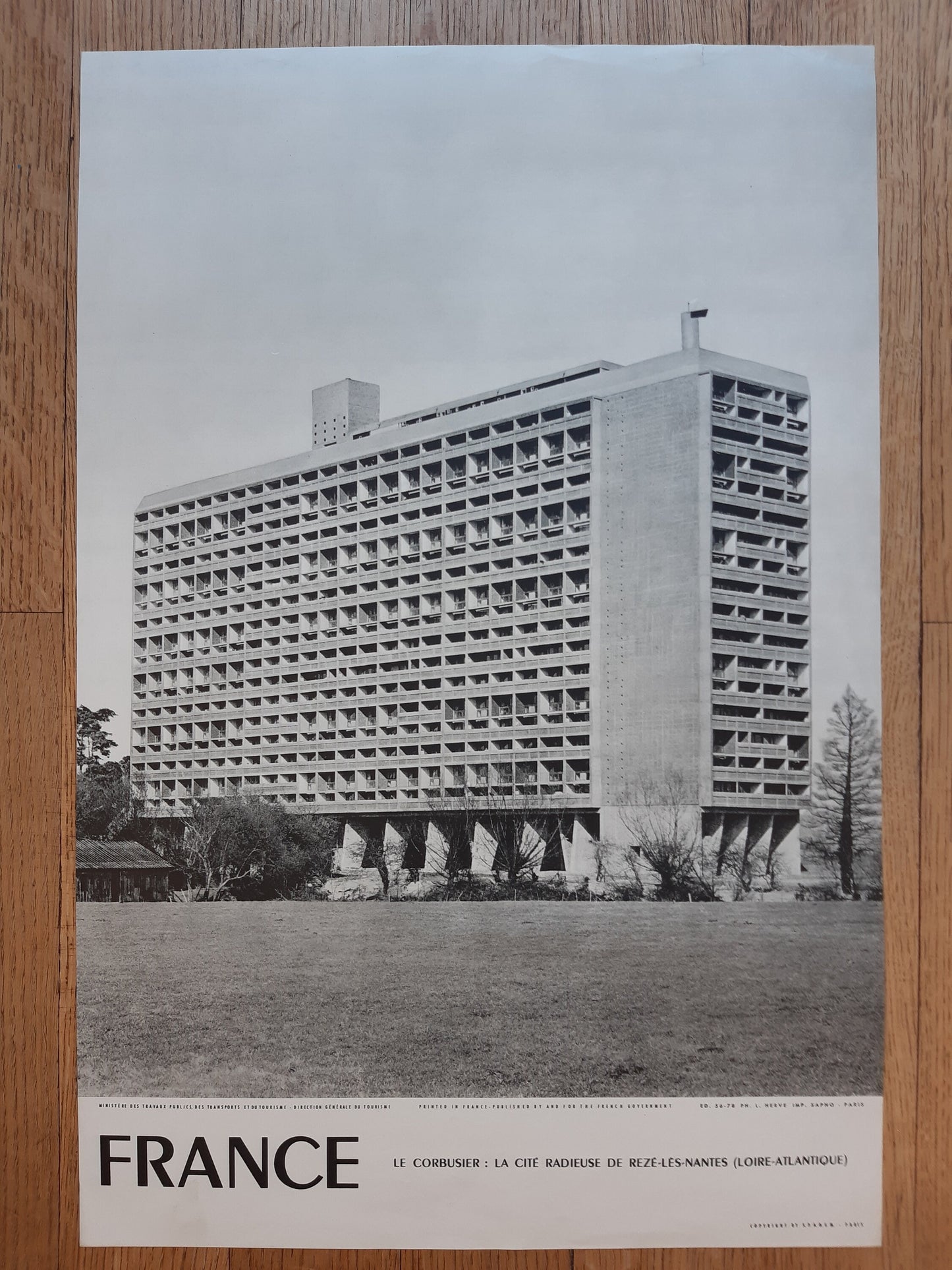 Le Corbusier original art poster - 15.7"×23.6" (40×60cm)