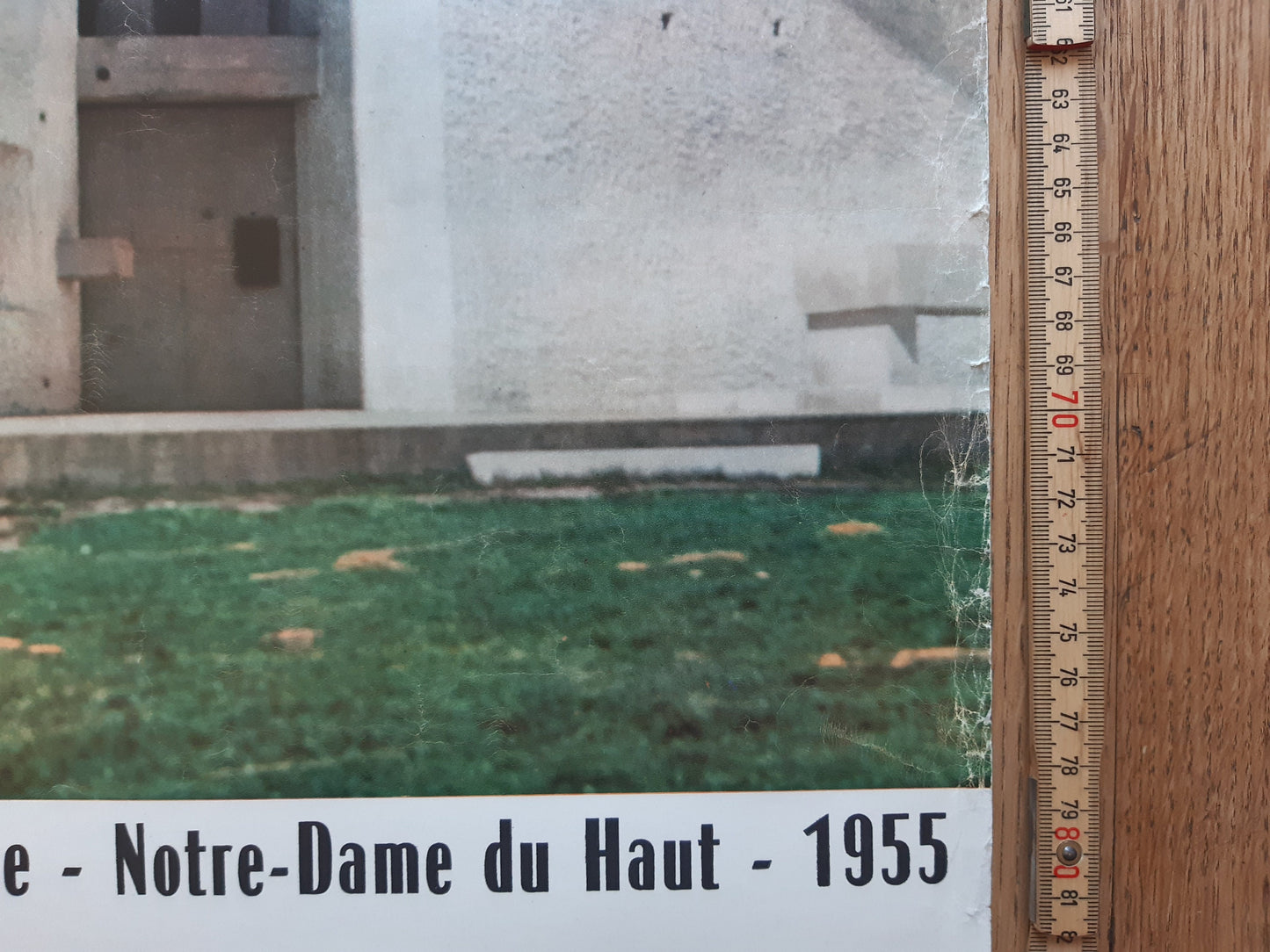 Le Corbusier original art poster used - 24.4"×39.0" (62×99cm)