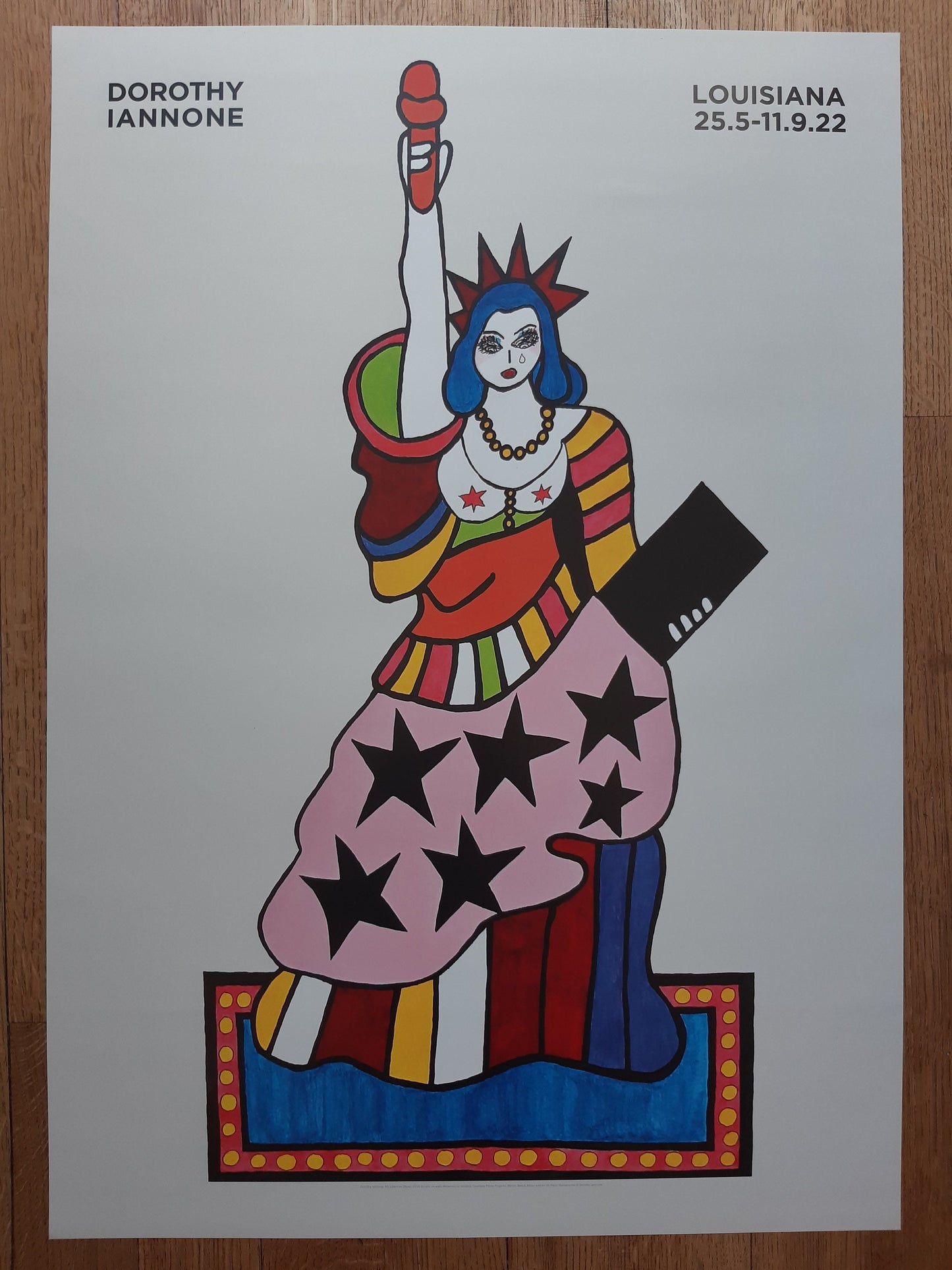 Dorothy Iannone art exhibition poster - 23.4"×33.1" (59.4×84cm)