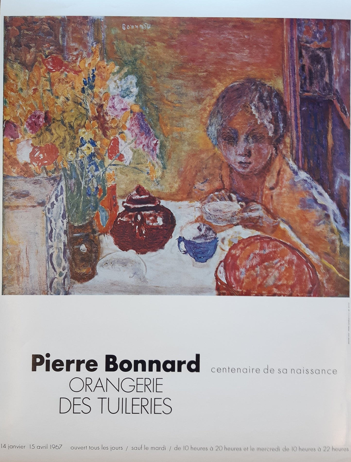 Pierre Bonnard original art poster - 17.6"×23.6" (44.8×60cm)
