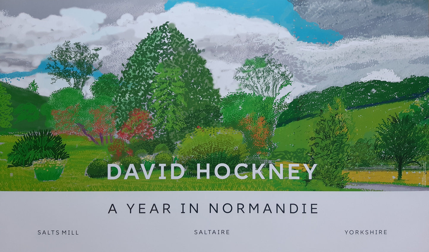 David Hockney original art poster - 39.2"×23.0" (99.5×58.5cm)