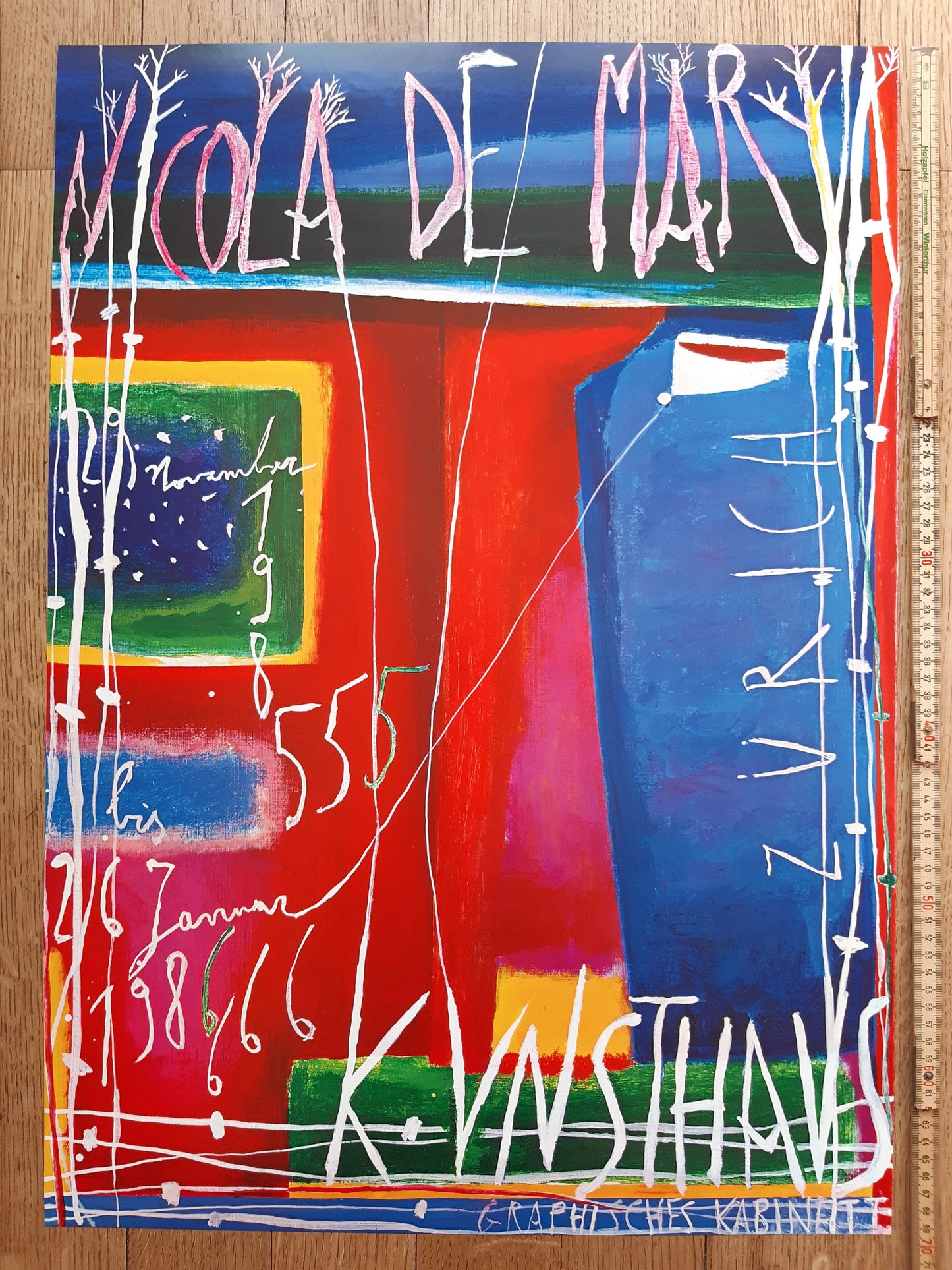 Nicola de Maria original art poster - 19.7"×27.6" (50×70cm)