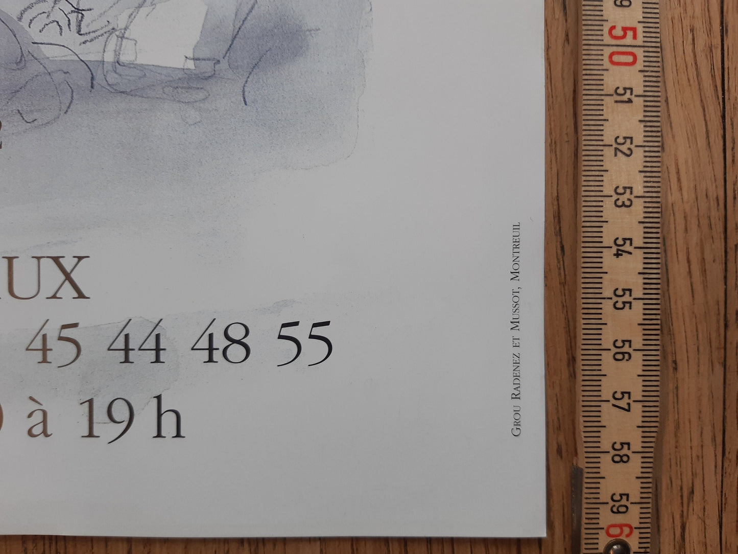 Sempé original exhibition poster - 15.7"×23.6" (40×60cm)
