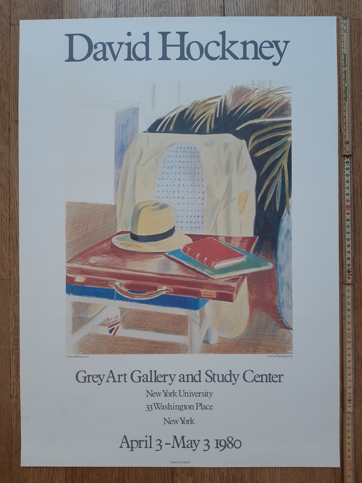 David Hockney original art poster - 19.7"×28.0" (50×71cm)