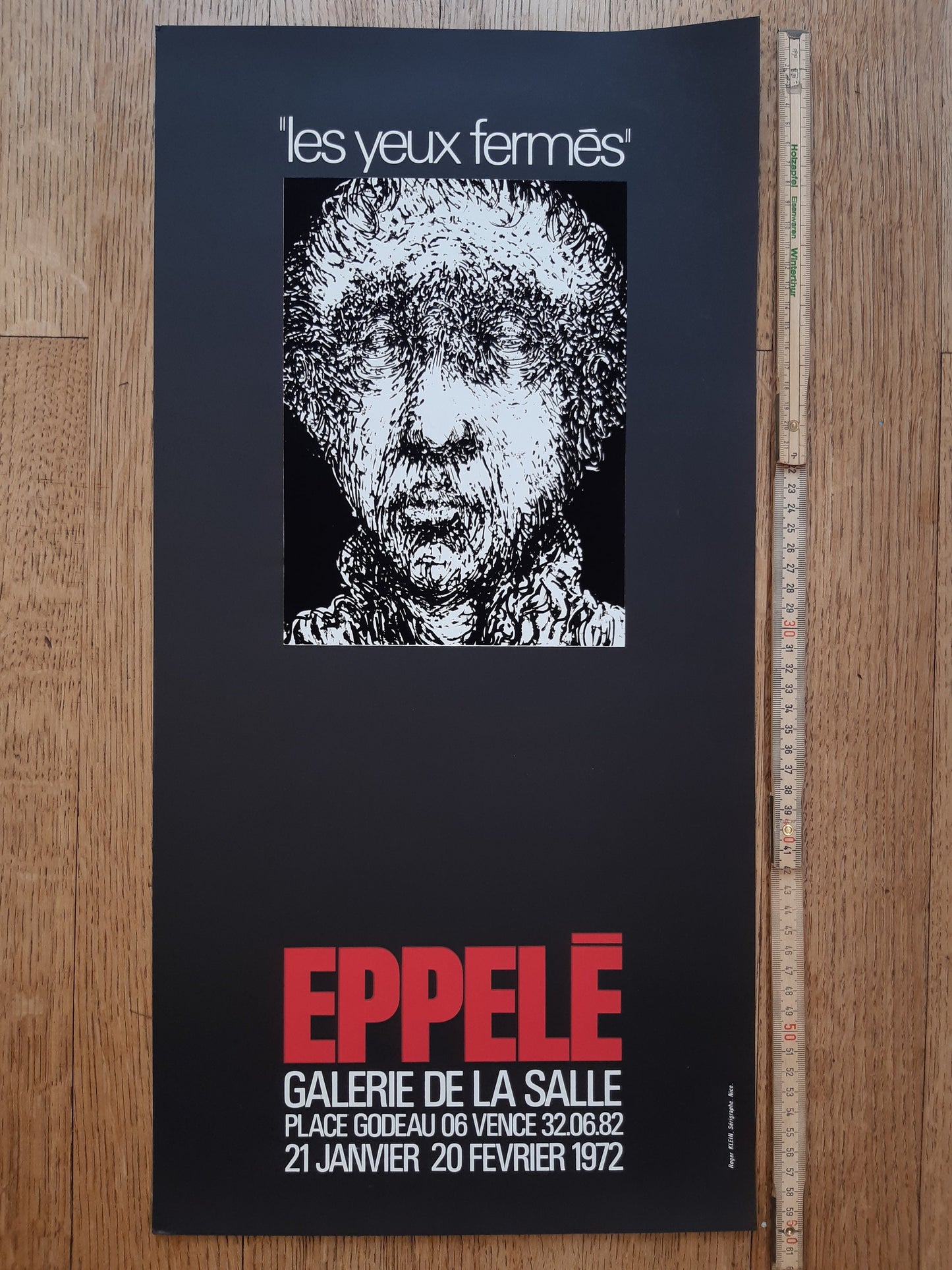 Gerard Eppelé original art poster - 23.6"×11.8" (60×30cm)