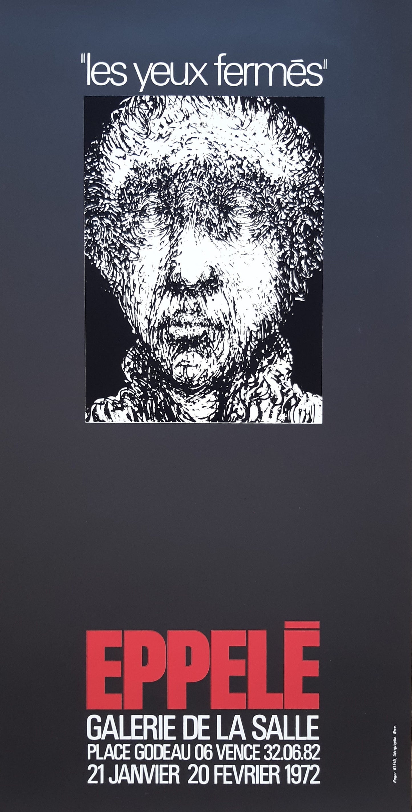 Gerard Eppelé original art poster - 23.6"×11.8" (60×30cm)