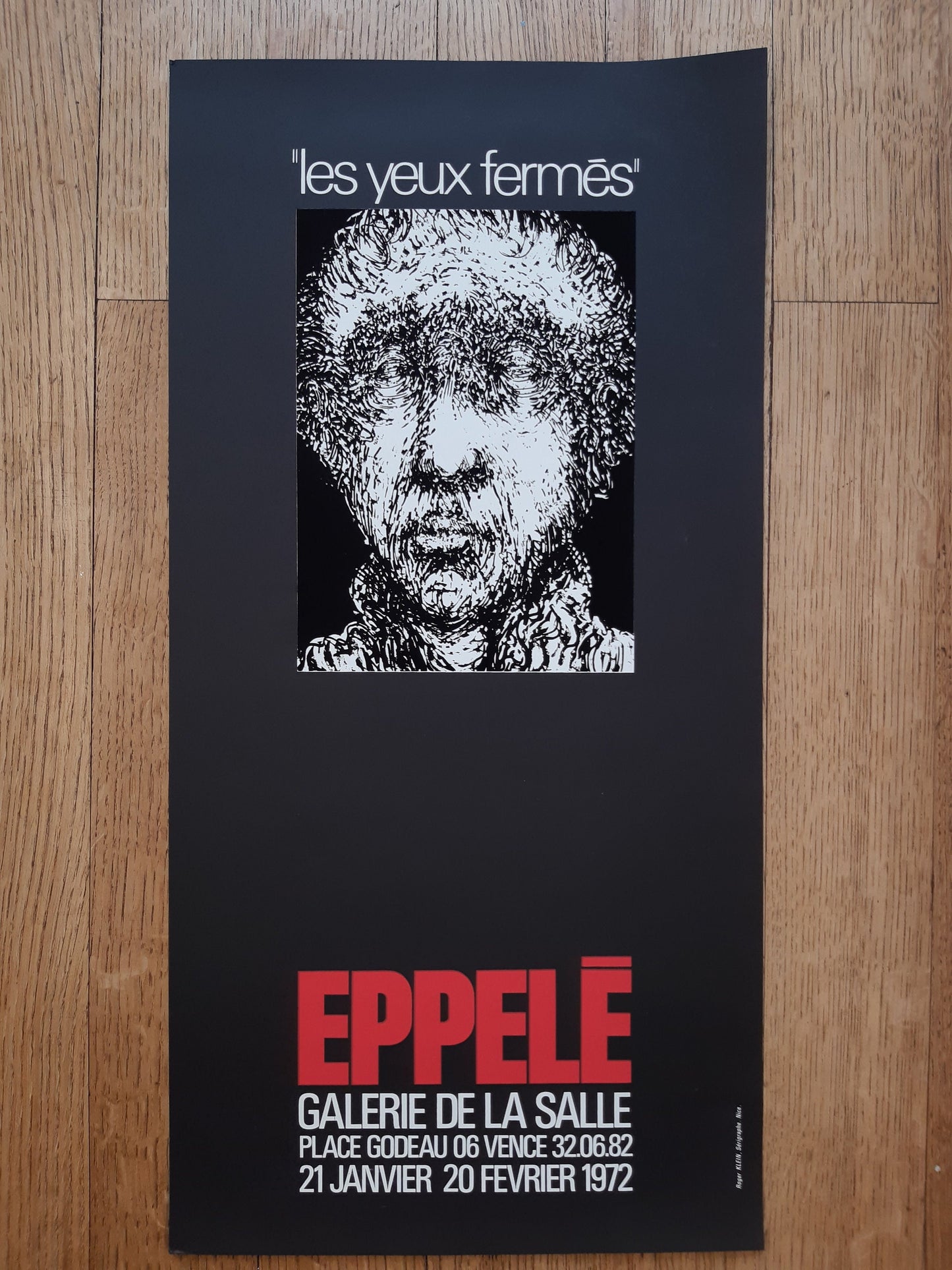 Gerard Eppelé original art poster - 23.6"×11.8" (60×30cm)