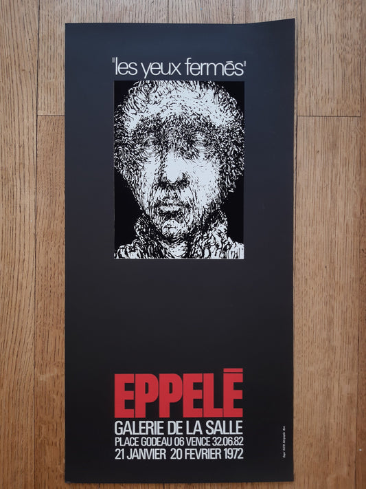 Gerard Eppelé original art poster - 23.6"×11.8" (60×30cm)
