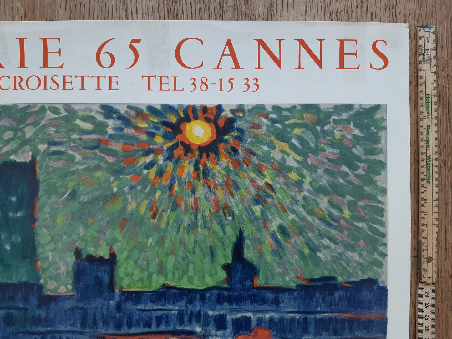 André Derain original art exhibition poster - 20.5"×28.9" (52×73.5cm)