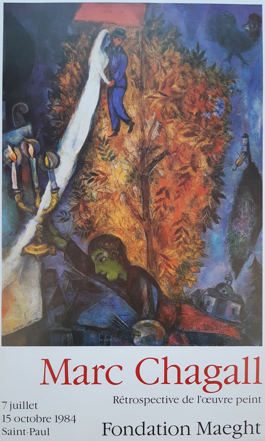 Marc Chagall original art poster - 20.9"×28.0" (53×71cm)
