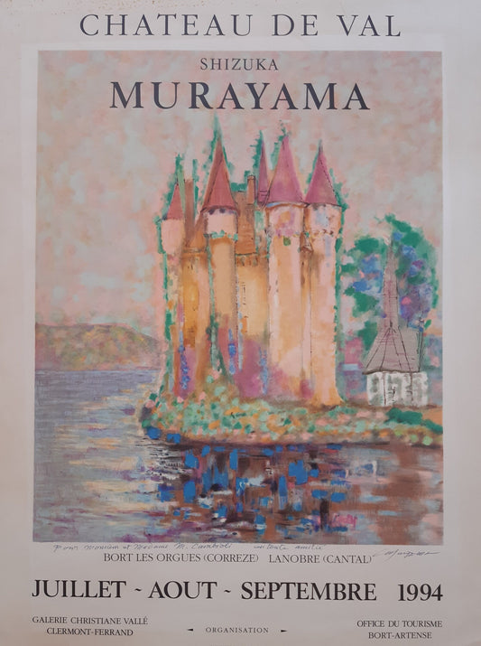 Murayama original art poster signed