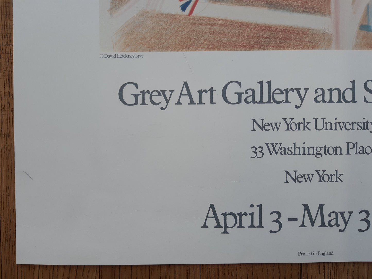 David Hockney original art poster - 19.7"×28.0" (50×71cm)