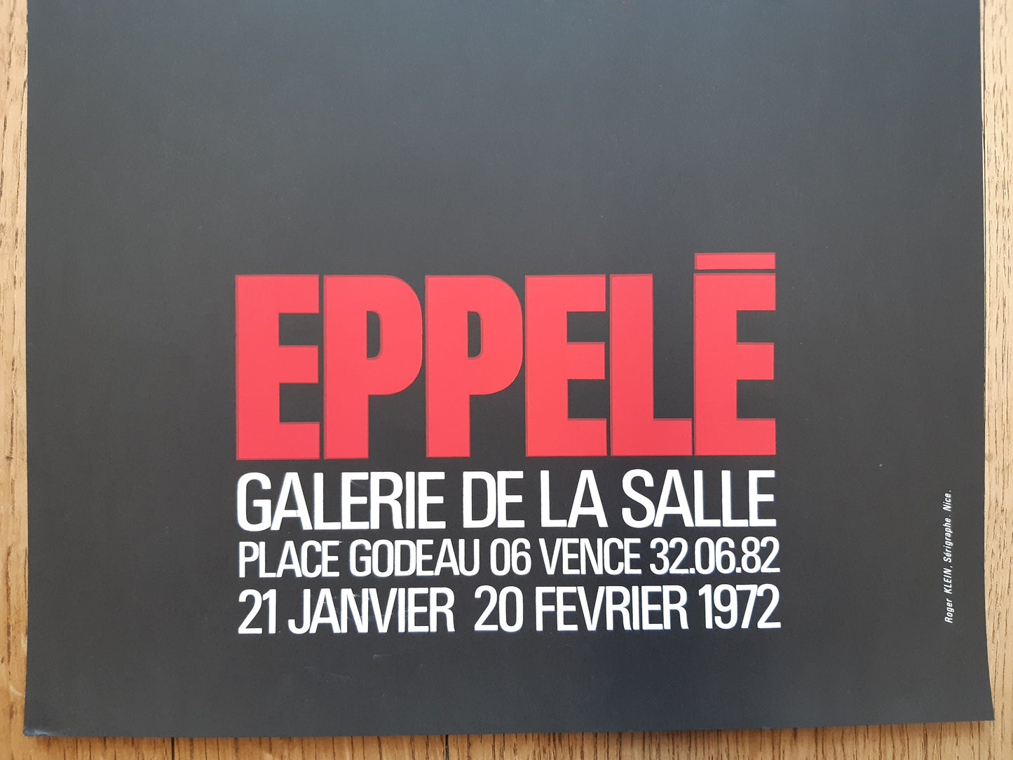 Gerard Eppelé original art poster - 23.6"×11.8" (60×30cm)