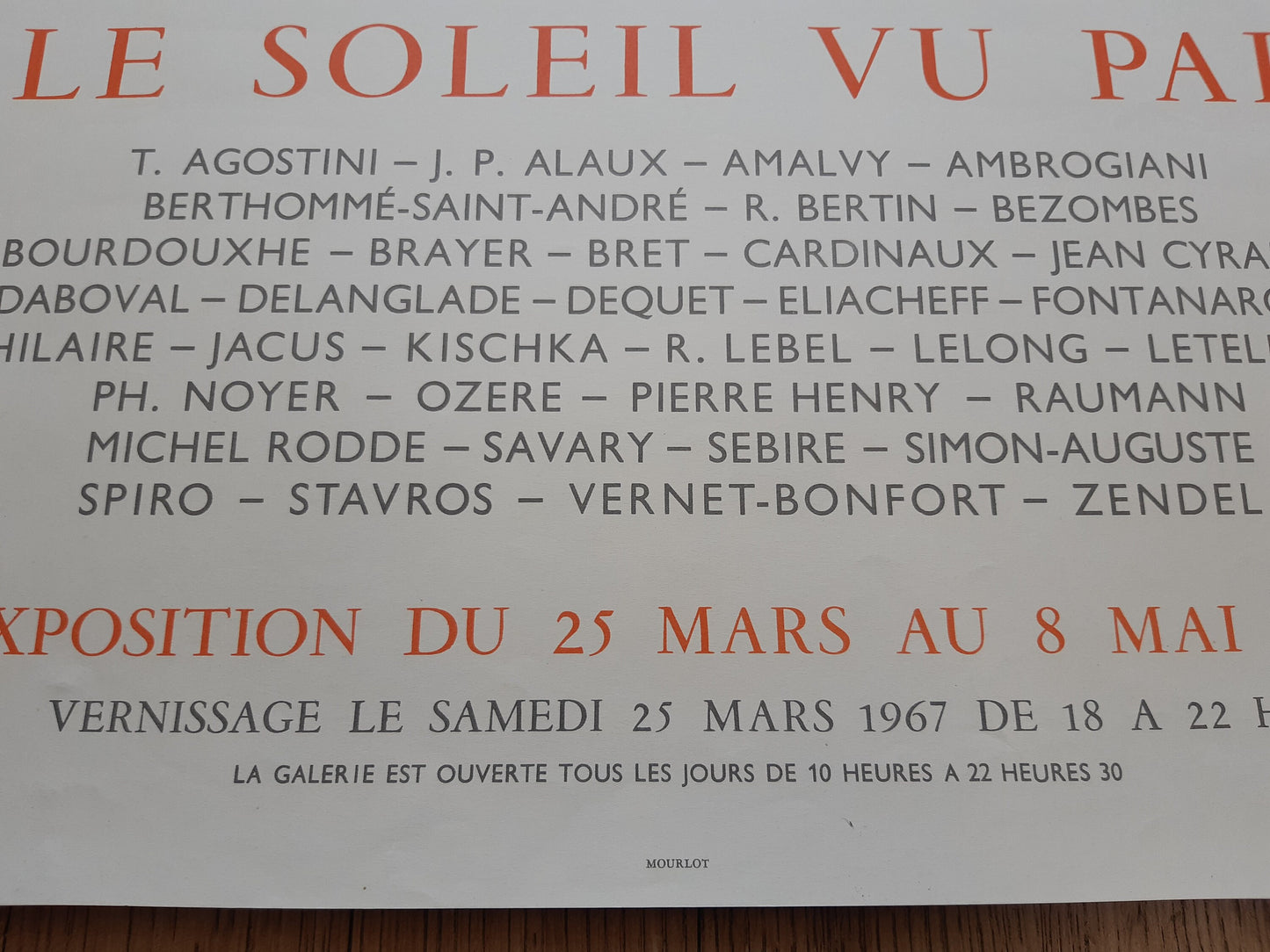 André Derain original art exhibition poster - 20.5"×28.9" (52×73.5cm)
