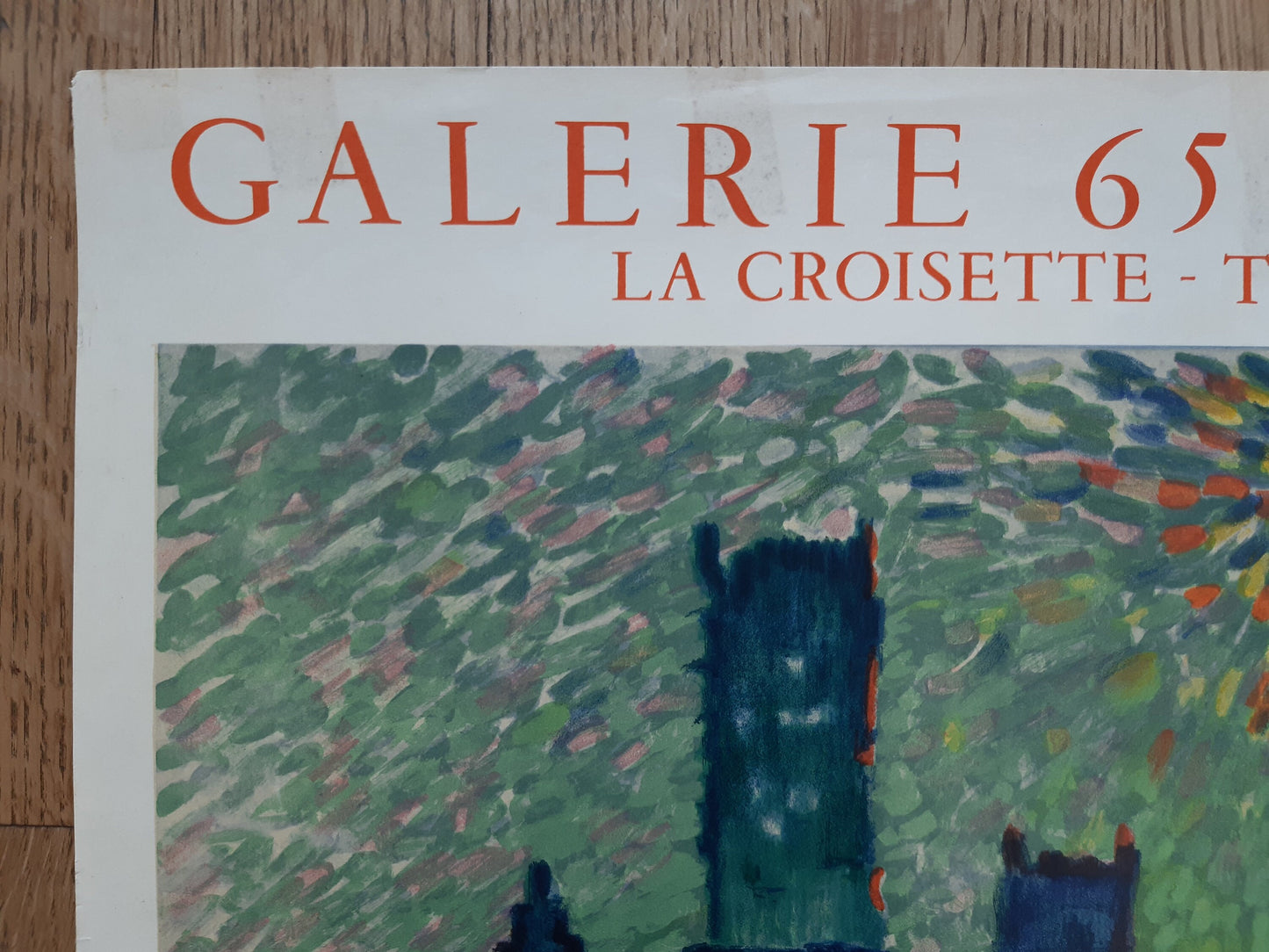 André Derain original art exhibition poster - 20.5"×28.9" (52×73.5cm)