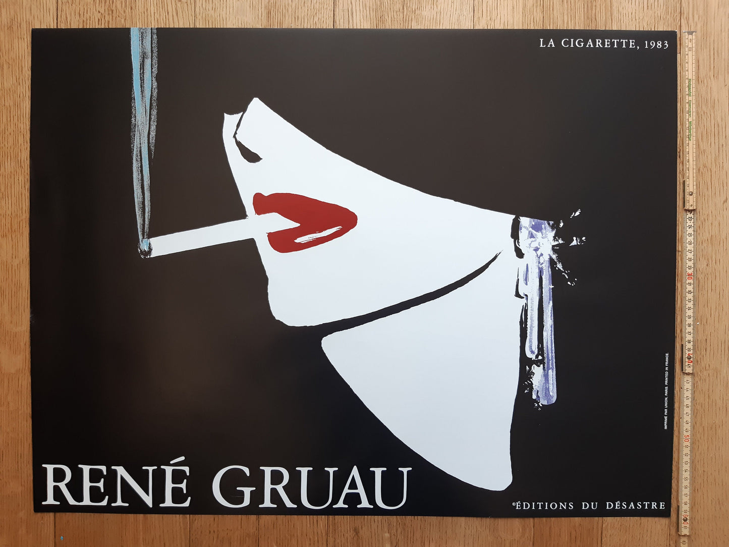 René Gruau original art poster - 31.2"×23.6" (79.2×60cm)