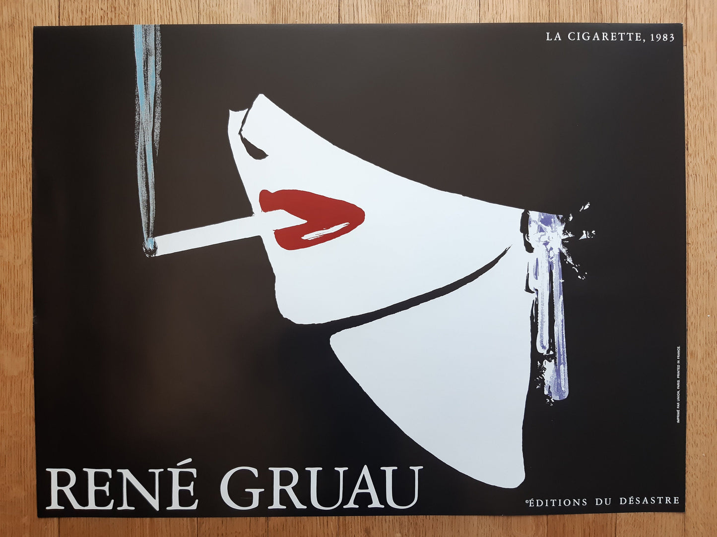 René Gruau original art poster - 31.2"×23.6" (79.2×60cm)