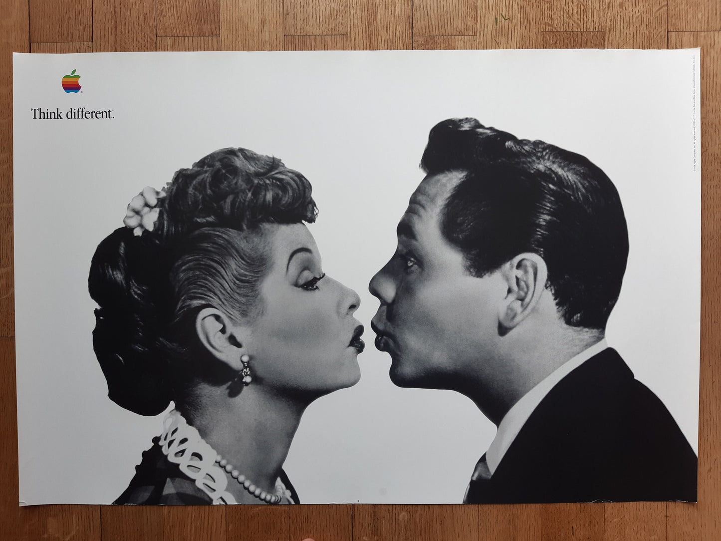 Think different Lucille Ball Desi Arnaz original poster - 35.8"×24.0" (91×61cm)