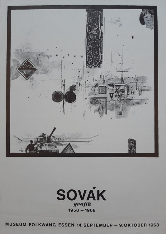 Pravoslav Sovák original art poster - 26.8"×38.6" (68×98cm)