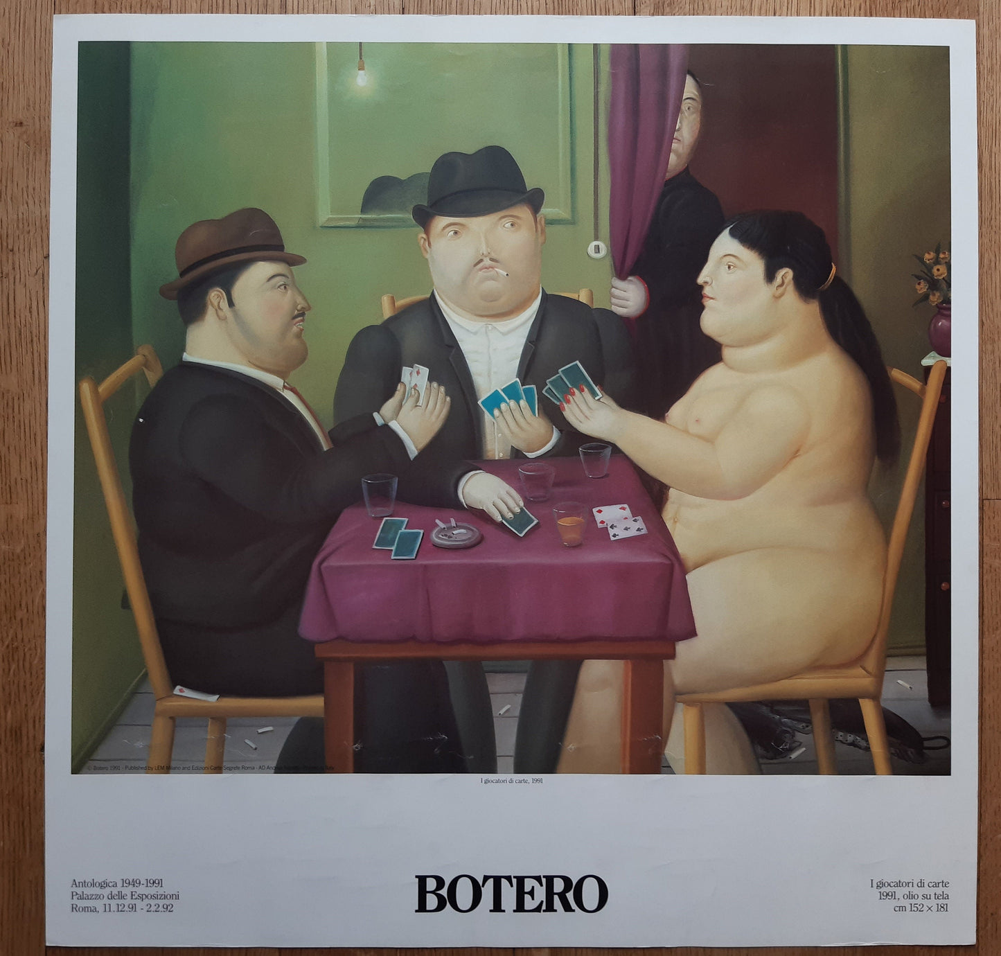 Fernando Botero original art poster used - 26.8"×26.8" (68×68cm)