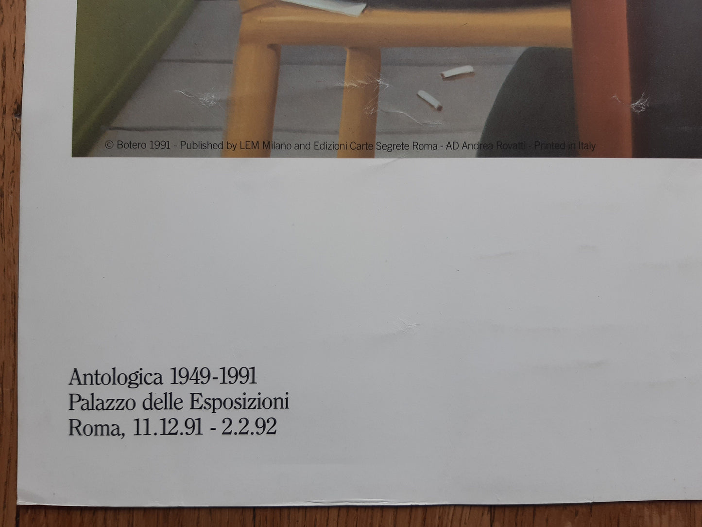 Fernando Botero original art poster used - 26.8"×26.8" (68×68cm)