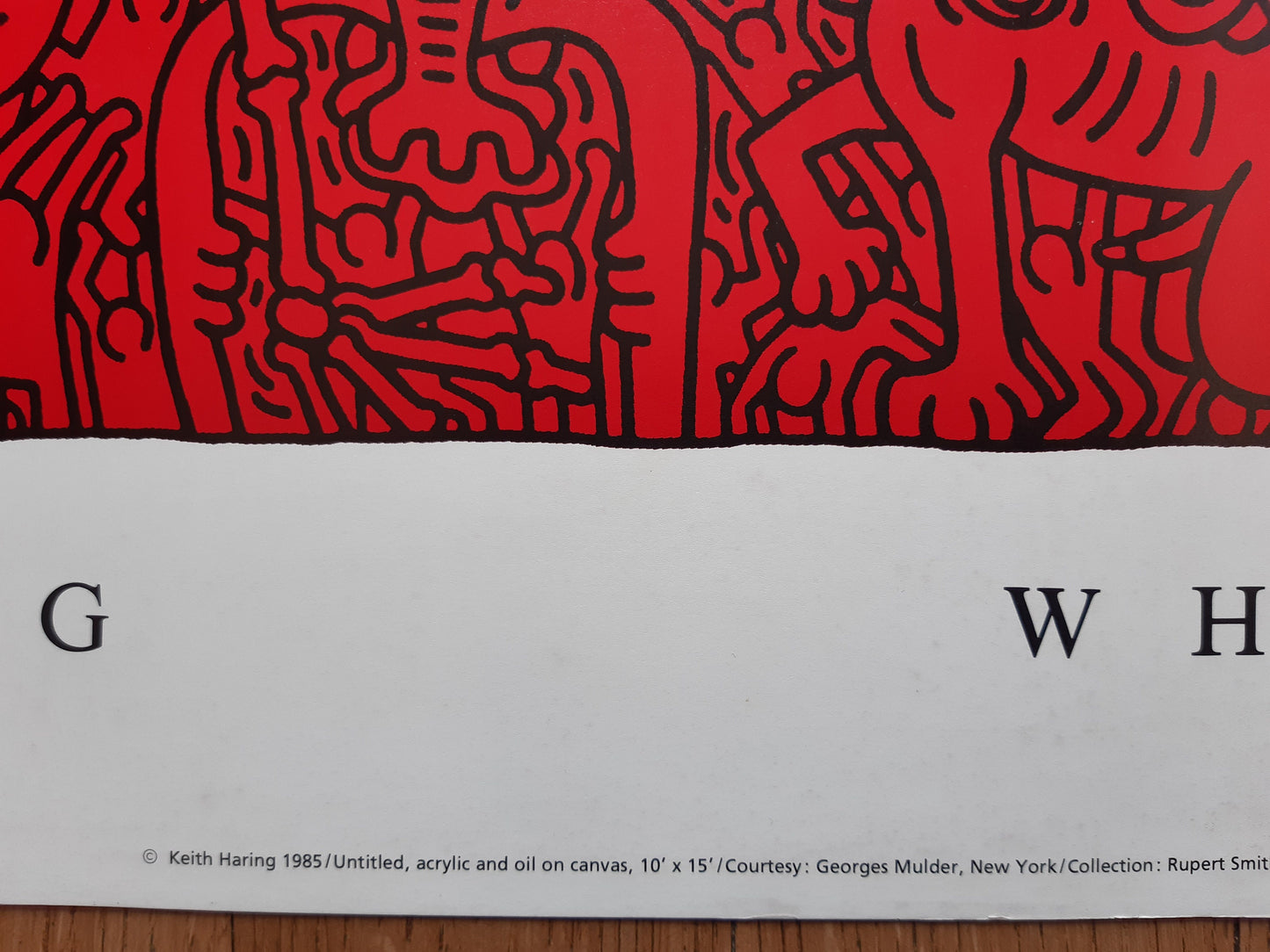 Keith Haring original art poster - 39.4"×27.6" (100×70cm)