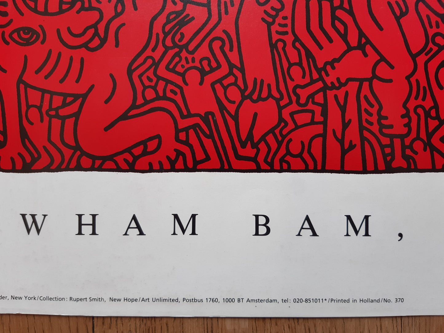 Keith Haring original art poster - 39.4"×27.6" (100×70cm)