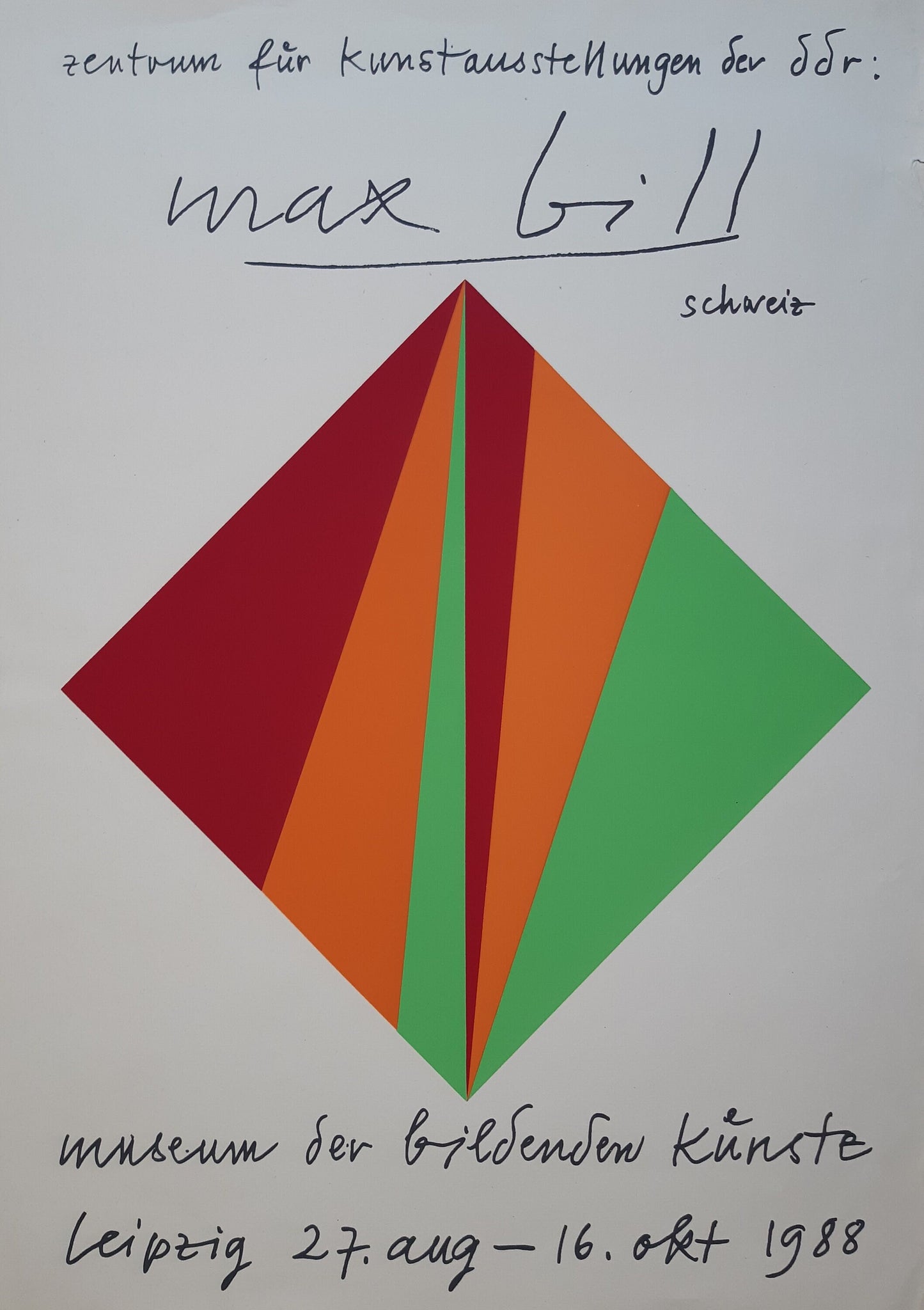 Max Bill original poster - 23.4"×32.9" (59.5×83.5cm)