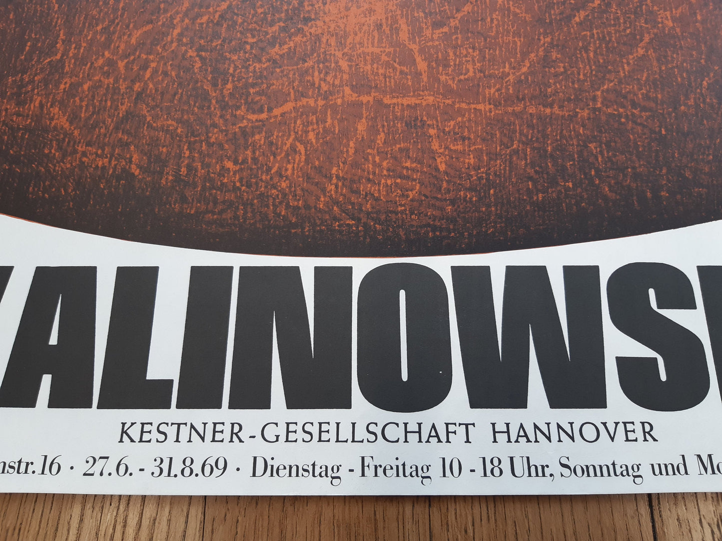 Horst Kalinowski original art exhibition poster - 16.5"×23.2" (42×59cm)