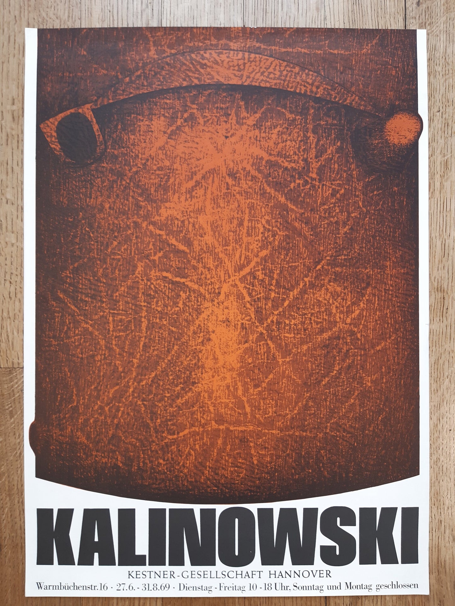 Horst Kalinowski original art exhibition poster - 16.5"×23.2" (42×59cm)