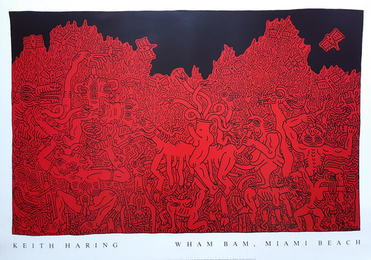 Keith Haring original art poster - 39.4"×27.6" (100×70cm)