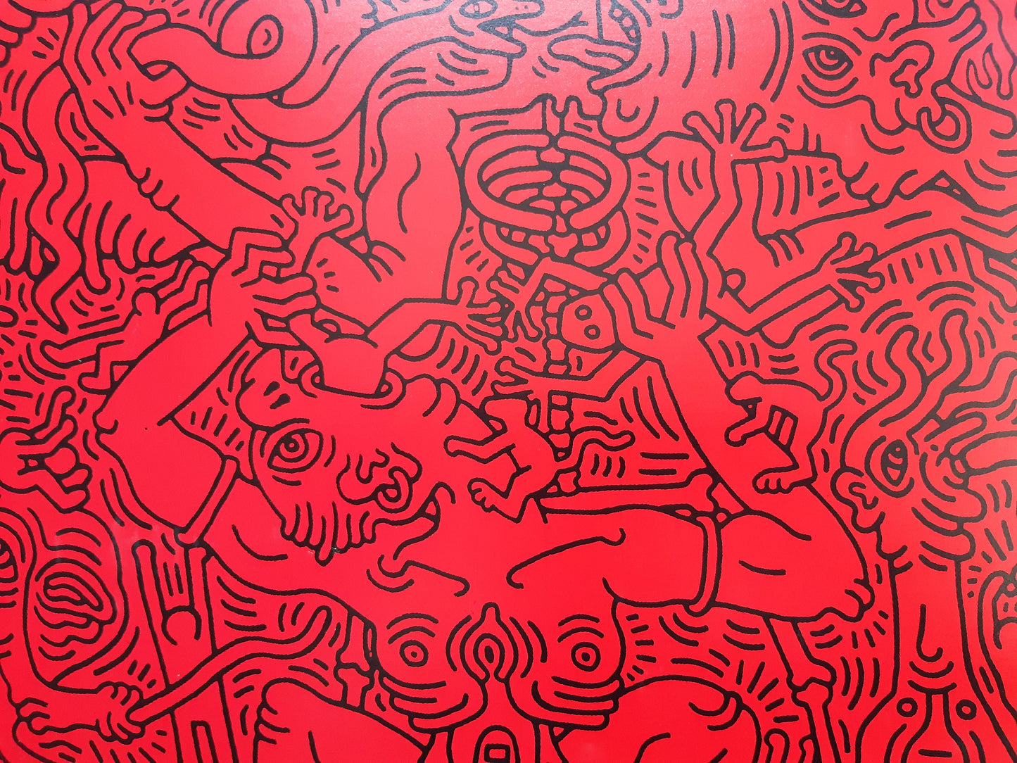 Keith Haring original art poster - 39.4"×27.6" (100×70cm)