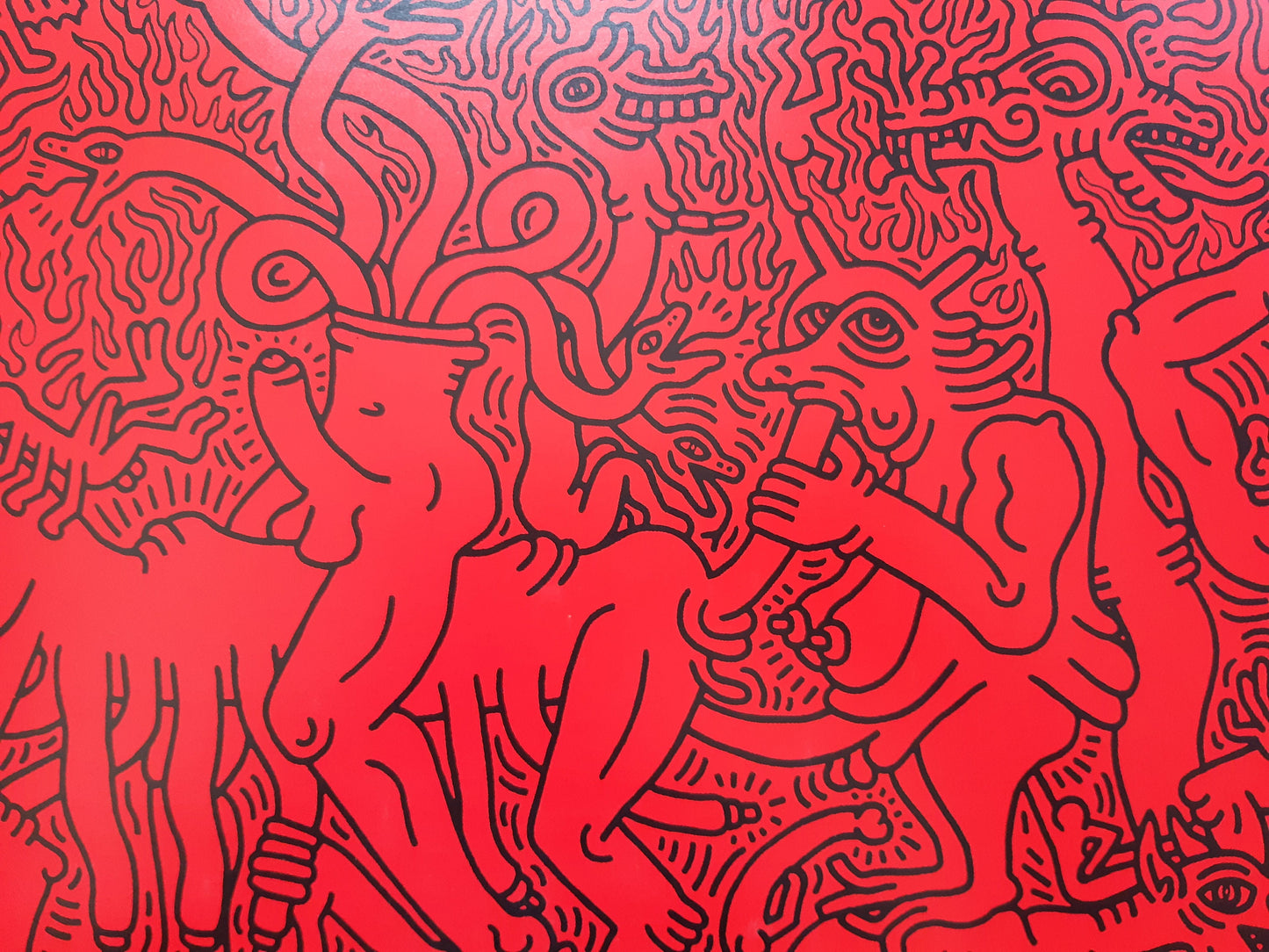 Keith Haring original art poster - 39.4"×27.6" (100×70cm)