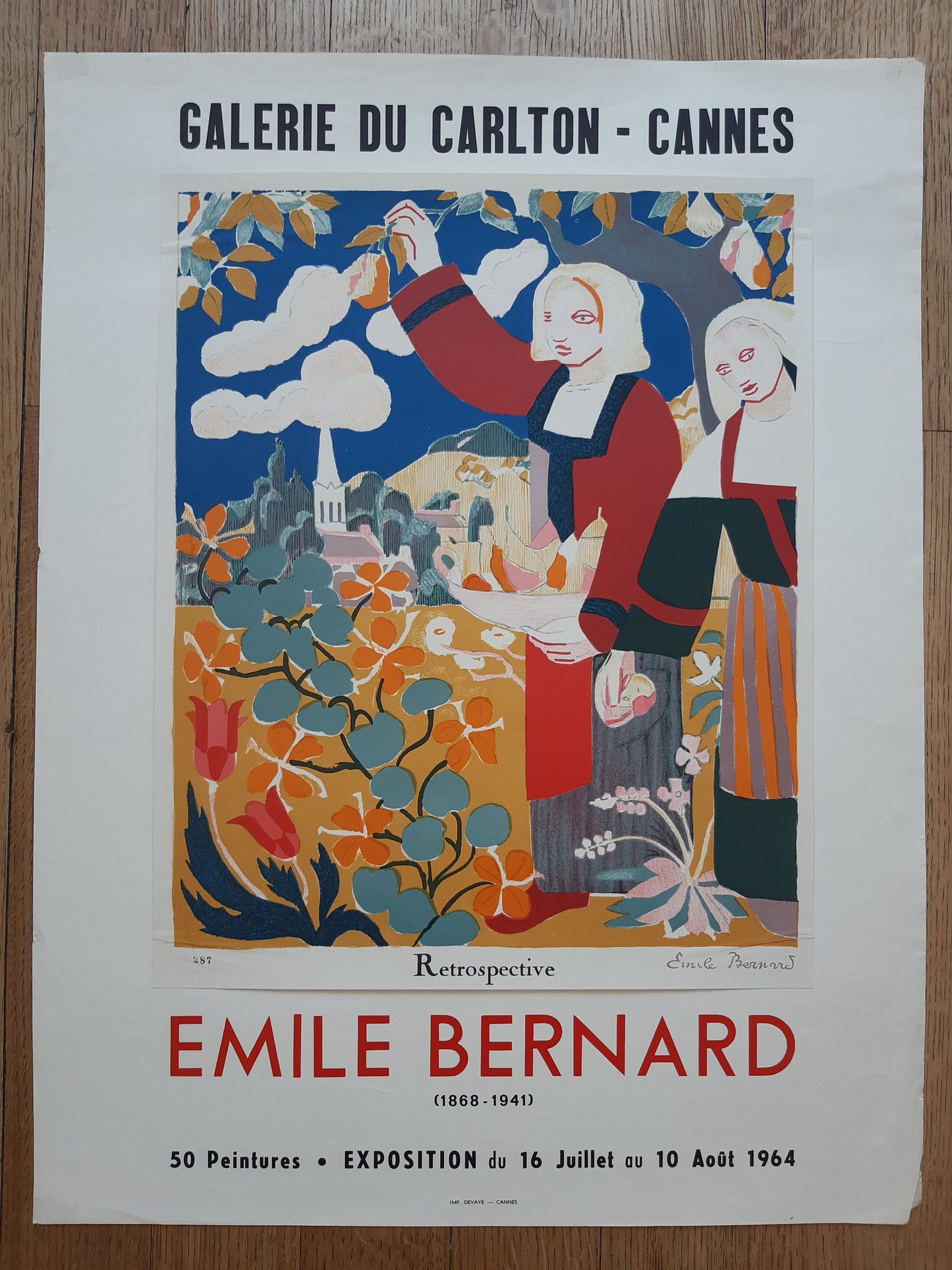 Emile Bernard original art poster - 20.1"×26.4" (51×67cm)